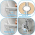 3 Pcs Stainless Steel Wall Split Flange Round Escutcheon Plate Floor and Ceiling Plate Cover Split Flange Plumbing Cover Plates Self Adhesive Spli...