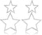 Star Dangle Drop Earrings, Mabor Simple Hollow Pentagram Earrings Exaggerate Star Drop Earrings Big Hoop Anti-sensitive Lightweight Pentagram Earr...