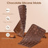 Silicone Letter Mold and Number Chocolate Molds with Happy Birthday Cake Decorations Symbols 2pcs...
