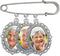 Wedding Boutonniere Photo Charm Bouquet Pin Lapel Mother of the Bride Groom with Photo Resizing Software...