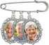 Wedding Boutonniere Photo Charm Bouquet Pin Lapel Mother of the Bride Groom with Photo Resizing Software...
