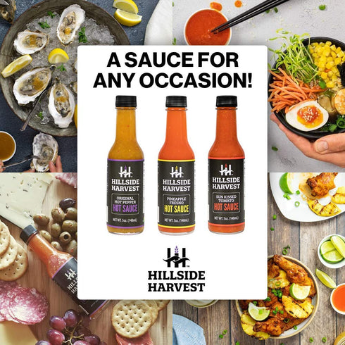Hillside Harvest – Original Hot Pepper Hot Sauce, Gourmet, Handcrafted, Spice and Citrus, Medium to Hot Heat Level, 5 oz. Bottle (Original Hot Pep...
