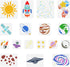 FINGERINSPIRE 17PCS Space Universe Planet Stencil 11.8"-5.9" Reusable Rocket Galaxy Sun Painting Stencil Spacecraft Star Celestial Body Wall Art S...
