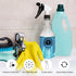 Plastic Spray Bottle (24oz 3 Pack) for Cleaning Solutions, Car Detailing Care, Planting, Pet, Clear Finish, Heavy Duty Empty Spraying Bottles Mist...