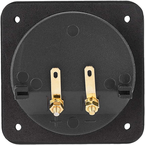 Speaker Box Terminal Cup, Square Double Binding Post Subwoofer Box Speaker Terminal Plates for DIY Home Car Stereo Speaker...