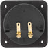 Speaker Box Terminal Cup, Square Double Binding Post Subwoofer Box Speaker Terminal Plates for DIY Home Car Stereo Speaker...