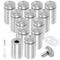 Luomorgo 12 Pcs 1" x 2" Stainless Steel Standoff Screws, Wall Sign Standoff Mounting Hardware Advertising Glass Standoff Nail for Hanging Acrylic ...