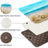 Britimes Bath Mat for Bathroom, Blue Beach Starfish Sea Washable Cover Floor Rug Carpets Floor Mat Bathroom Decorations 16x24 Inches for Kitchen B...