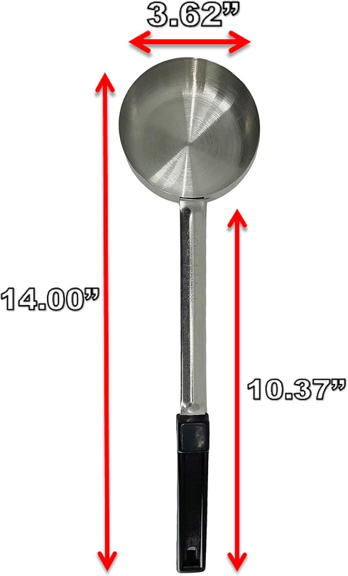 Stainless Steel Portion Control Serving Spoon - Pack of 2 (6 oz. Solid)...
