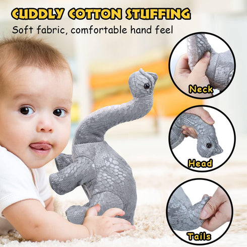 TOY Life Remote Control Dinosaur Toys for Kids 3 4 5 6 7+, Electronic Walking Dinosaur Toys, Brontosaurus Plush Dinosaur Toys, Dinosaur Stuffed An...