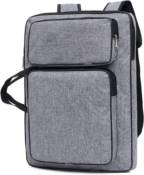 8K Art Portfolio Carry Bag Waterproof Artist Portfolio Case Portable Artist Tote Bag Adjustable Art Supplies Storage Bag Canvas Carrying Case with...