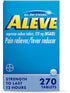 Aleve Pain Reliever & Fever Reducer Tablets, Naproxen Sodium, Headache, Back and Body Pain Relief Medicine, 270 Count...