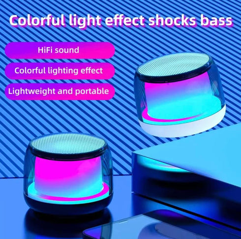 Waterproof Shower Bluetooth Speaker with Color Changing Light...