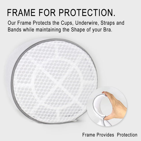 3Pcs Durable Honeycomb Mesh Laundry Bags for Delicates, Large Lingerie Wash Bag 8 x 8 x 8 Inches...