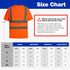 High Visibility Safety T Shirts Short Sleeve, Hi Vis Reflective Construction Work Shirts with Reflective Strips and Front Pocket, ANSI/ISEA Class ...