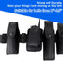 4 Pcs Belt Keepers for Duty Belt, Nylon Belt Keepers with Double Snaps Duty Belt Key Holder for 2"-2.25" Belts Fixing Security Accessories (Black)...
