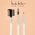 Nicole Miller New York 14pc Complete Makeup Brushes Collection with Zipper Bag, Snow Pearl White, Ideal Present or Any Occasions, Great for Beginn...