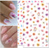 8 Sheets Flower Nail Art Stickers 3D Nail Stickers Acrylic Spring Nail Decals Nail Art Supplies Pink Floral Leaf Cherry Blossom Adhesive Transfer ...