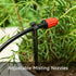 50 Pcs Drip Irrigation Spray Emitters, Adjustable Atomizing Nozzles,1/4 Inch Drip Irrigation Parts Sprayers Drippers for Garden Greenhouse Agricul...