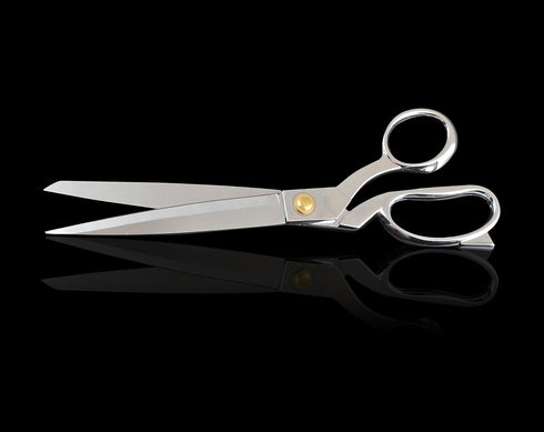 eZthings® Heavy Duty 10.5" Scissors For Cutting Fabric, Leather, and Raw Materials (10.5 Inch Silver)...