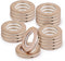 16PCS Espresso Roman Shade Rings 40mm (1-9/16") - Dark Bronze Plastic Grommets, Warm-Tone Low Noise Glide, Reinforced Inner Rim...