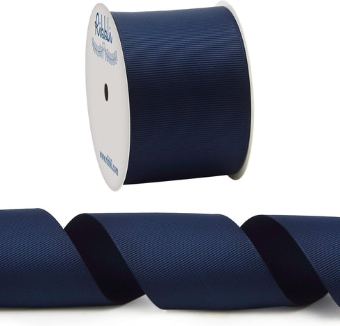 Ribbli Navy Grosgrain Ribbon,2 inches x Continuous 10 Yards,Use for Bows DIY Hair Accessories,Gift Wrapping,Craft and Sewing...