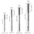 uxcell 1/8" 3/16" 1/4" 5/16" Chucking Reamer H7 Accuracy High Speed Steel Lathe Machine Reamer 6 Straight Flutes Round Shank Milling Cutter Tool R...