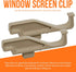 Full Screen Latch Compatible with Andersen 400 and 200 Series Double Hung and Gliding Windows from Year 2000 to Present - Replacement Clips for Wi...