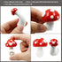 3Pcs Different Sizes Red Mushroom Fridge Magnet 3D Resin Mushroom Refrigerator Magnets Decorative for Kitchen, Home, Office Decor...