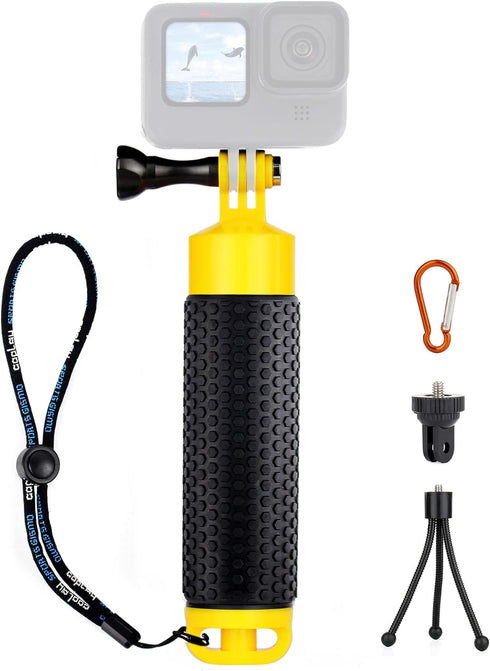 Floating Hand Grip Underwater Handle Mount with Detachable Tripod Stand for All GoPro Hero 12 11 10 9 7 8 6 5 4 Max Mini Session DJI Action Camera...