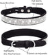 Cute Dog Collar with Bling Rhinestone, Fancy Crystal Diamond Glitter Pretty Jewel Soft Cat Collars for Small Medium Large Breed Dogs Girl Female P...