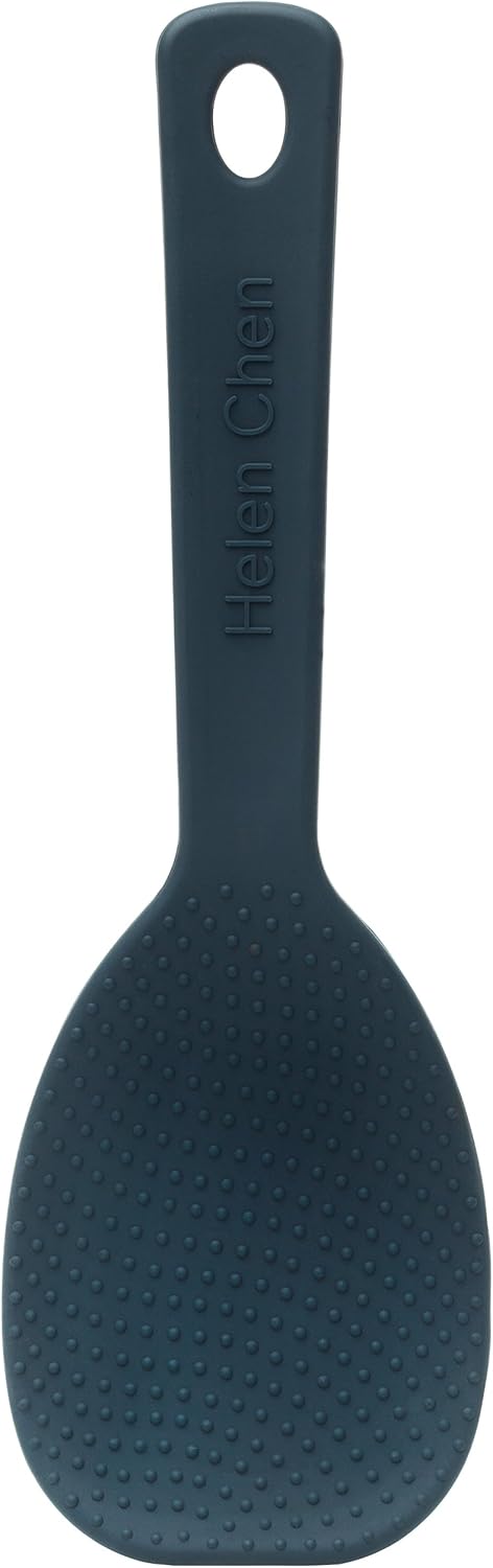 Helen’s Asian Kitchen Never Stick Rice Paddle, Non-Stick Silicone with Steel Core...