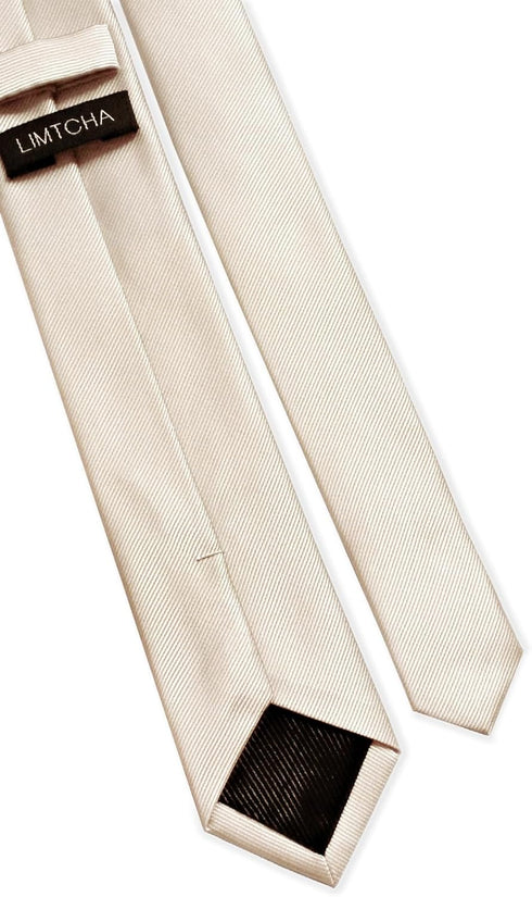 Men's Solid Color Skinny Tie Slim Pure Color Necktie for Wedding Professional Business Leisure Gift Box...
