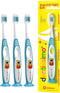 Premium Oral Care Kids Toothbrush for Gentle Cleansing, Ages 2-6, Colors May Vary, Pack of 3...