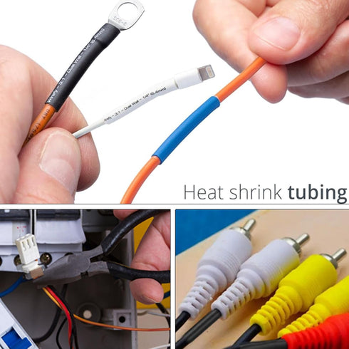 TOP-VIGOR 11mm Heat Shrink Tubing, 5M Length Heat Shrink Sleeving, 2:1 Ratio Adhesive-Lined Heat Shrink Tube for Electrical Insulation, Repairs, W...