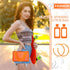 4 Pcs Women Acrylic Purse Clear Clutch Bag Evening Purses for Wedding Vintage Handbag Retro Earrings Bracelet Jewelry Set (Orange)...