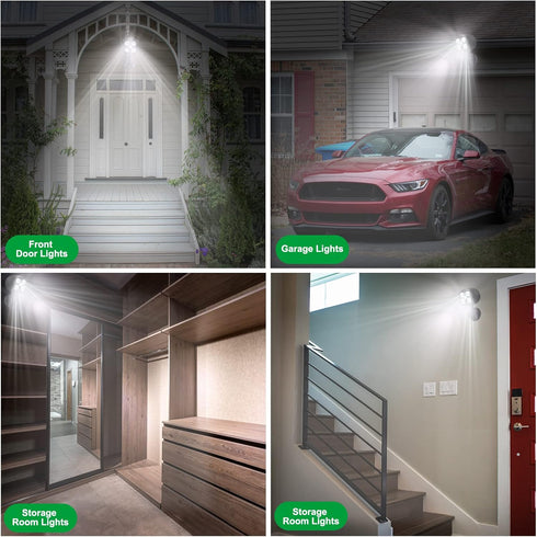 Motion Sensor Outdoor Lights, Battery Operated Outdoor Lights, 600LM Motion Detector Lights for Outside, 6000K LED Security Light Battery Powered ...
