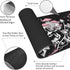 Skull Hippie Mushroom Moth Moon Gaming Mouse Pad XL, Large Extended Mousepad Desk Pad, Long Nonslip Rubber Mice Mats Stitched Edges Playmat for Of...