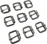 20Pcs Sliver Metal Roller Buckle Ring ZQMALL for Hardware Belt Bags Ring Hand DIY Accessories - (Black 20mm) Q340...