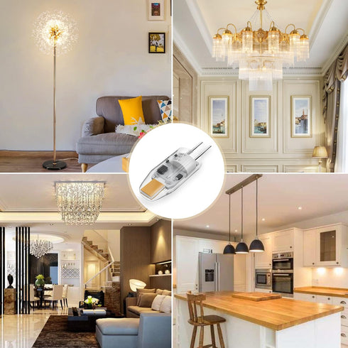 YUIIP G4 LED Bulb AC/DC 12V 1.2W (10W Halogen Bulb Replacement), Warm White 2700K JC G4 Bi Pin Light Bulbs for Under Cabinet Puck Light, Chandelie...