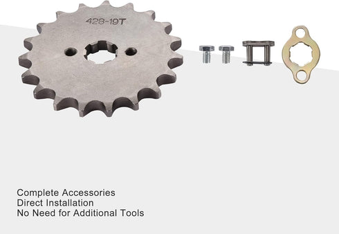 GOOFIT 17mm Sprocket Front for 50cc 70cc 90cc 125cc Motorcycle ATV Dirt Bike Go Kart(428-19T)...