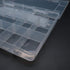 18-Grid Adjustable Plastic Storage Box with Removable Divider for Electronics Jewelry Sewing Tool Gadgets, 7.9 x 5.7 x 1.1 inch...