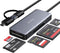 USB3.0 Type-C Multi Card Reader, SD/Micro SD/CF/MS/XD 5in1 Memory Card Reader, SD SDXC SDHC CF CFI TF Micro SD Micro SDXC Micro SDHC MS UHS-I Card...