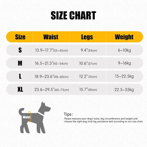 Dog Lifting Harness,Dog Hind Legs Support Strap, Pet Portable Recovery Walking Training Lift Strap with Handle for Elderly Injured Amputation Disa...