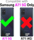 Phone Case for Samsung Galaxy A71 5G with Tempered Glass Screen Protector Cover and Stand Kickstand Hard Rugged Hybrid Protective Cell Accessories...