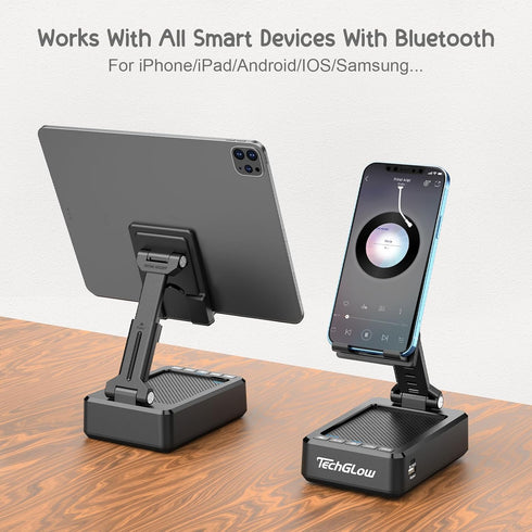 Gifts for Men Women Foldable Cellphone Stand with Bluetooth Speaker and Power Bank Birthday Gift Idea for Mom Dad Cool Gadget Tech Gifts...