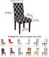 YIMEIS Dining Room Chair Covers Set of 2, Washable Kitchen Seat Protector, Removable Printed Stretchable Parsons Chair Slipcover for Room, Office,...