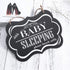 WINOMO Baby Sleeping Sign shhh BABY SLEEPING Please Knock Softly Wood Decorative Sign Nursery Hanging Plaque Baby Door Cot Sign...