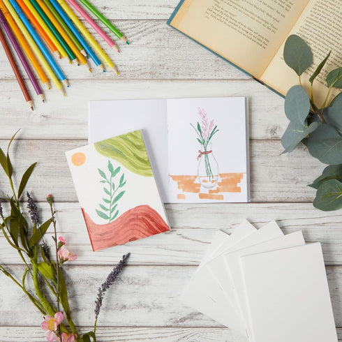 Paper Junkie 24 Pack Unlined Journals Notebooks, Blank Books for Kids To Write Stories for Students, Teachers (White, 4.3x5.5 In)...