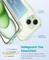 Case compatible with iPhone 15 Plus, Clear Phone Case with Card Holder Shockproof Slim Cover compatible with iPhone 15 Plus - Transparent...